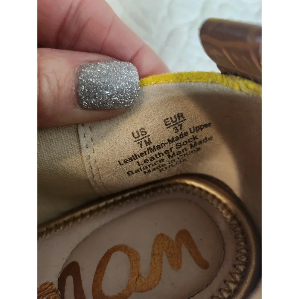 Sam Edelman Womans Yellow Espadrilles Women's‎ Shoes Size 7